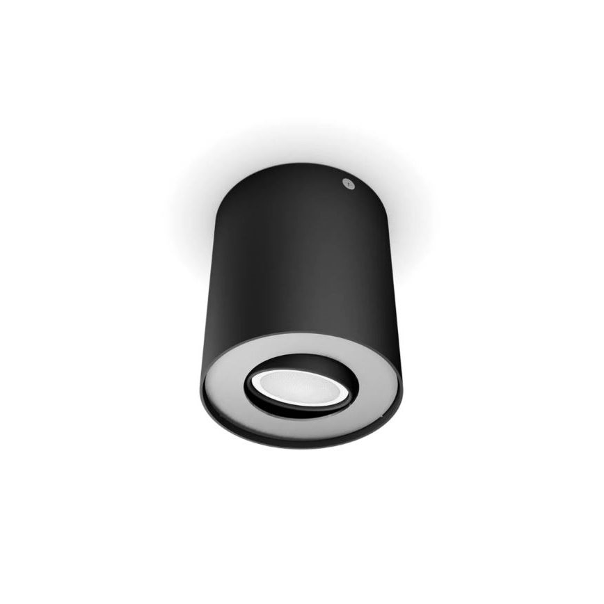 Philips - LED prigušiva spot svetiljka Hue PILLAR 1xGU10/4,2W/230V 2200-6500K + daljinski upravljač crna