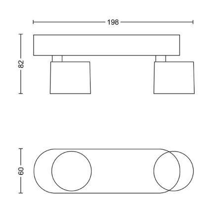 Philips - LED prigušiva spot svetiljka 2xLED/4,5W/230V