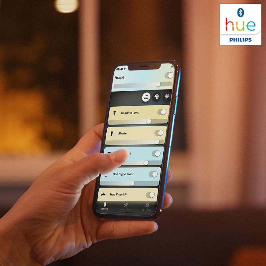 Philips - LED prigušiva spot svetiljka Hue RUNNER 2xGU10/4,2W/230V 2200-6500K + daljinski upravljač bela