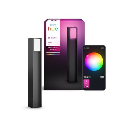 Philips - LED prigušiva spoljašnja svetiljka Hue TURACO 1xE27/8,1W/230V 80 cm IP44