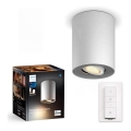 Philips - LED prigušiva spot svetiljka Hue PILLAR 1xGU10/4,2W/230V 2200-6500K + daljinski upravljač bela