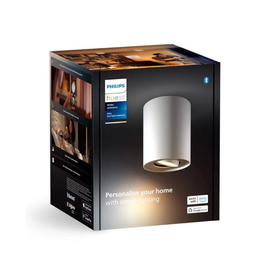 Philips - LED prigušiva spot svetiljka Hue PILLAR 1xGU10/4,2W/230V 2200-6500K bela