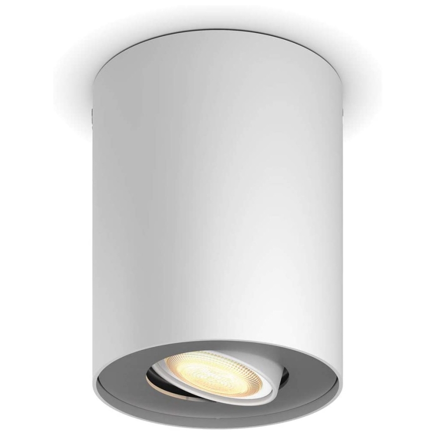Philips - LED prigušiva spot svetiljka Hue PILLAR 1xGU10/4,2W/230V 2200-6500K + daljinski upravljač bela