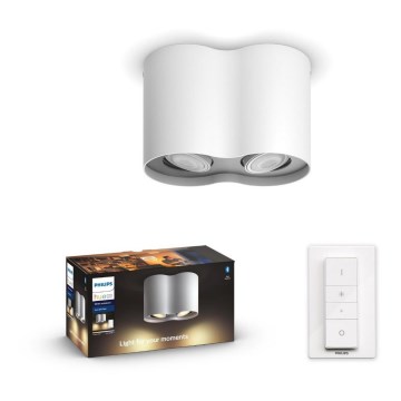 Philips - LED prigušiva spot svetiljka Hue PILLAR 2xGU10/5W/230V + daljinski upravljač