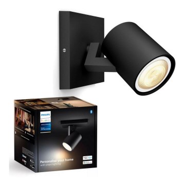 Philips - LED prigušiva spot svetiljka Hue RUNNER 1xGU10/4,2W/230V 2200-6500K crna