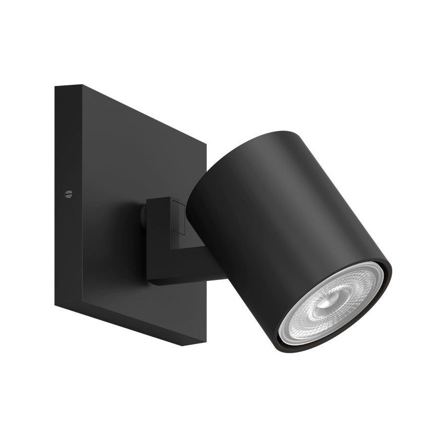 Philips - LED prigušiva spot svetiljka Hue RUNNER 1xGU10/4,2W/230V 2200-6500K crna