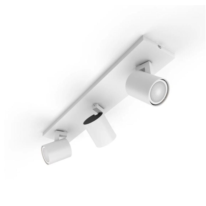 Philips - LED prigušiva spot svetiljka Hue RUNNER 3xGU10/4,2W/230V 2200-6500K + daljinski upravljač, bela