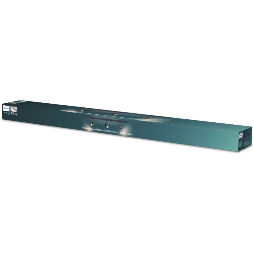 Philips - LED prigušiva reflektorska svetiljka u tračnom sistemu EASYLINK 3xGU10/7W/230V 2200-2700K 1m crna