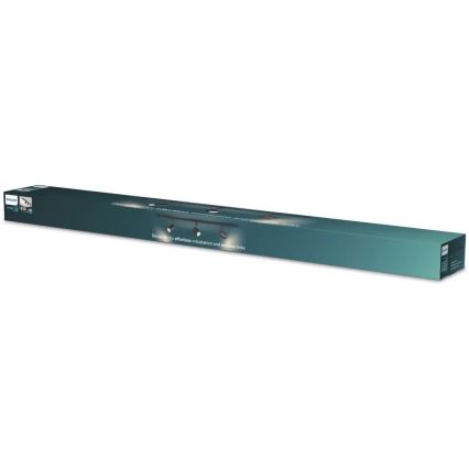 Philips - LED RGBW prigušiva reflektor za šinski sistem EASYLINK HUE 3xGU10/4,7W/230V 2200-6500K 1m crna + Hue bridge