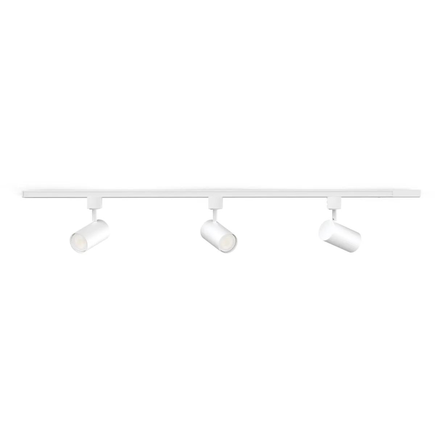 Philips - LED RGBW prigušiva spot svetiljka za šinski sistem EASYLINK HUE 3xGU10/4,7W/230V 2200-6500K 1m bela + Hue bridge