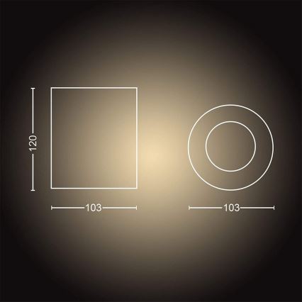 Philips - LED prigušiva spot svetiljka Hue PILLAR 1xGU10/4,2W/230V 2200-6500K crna