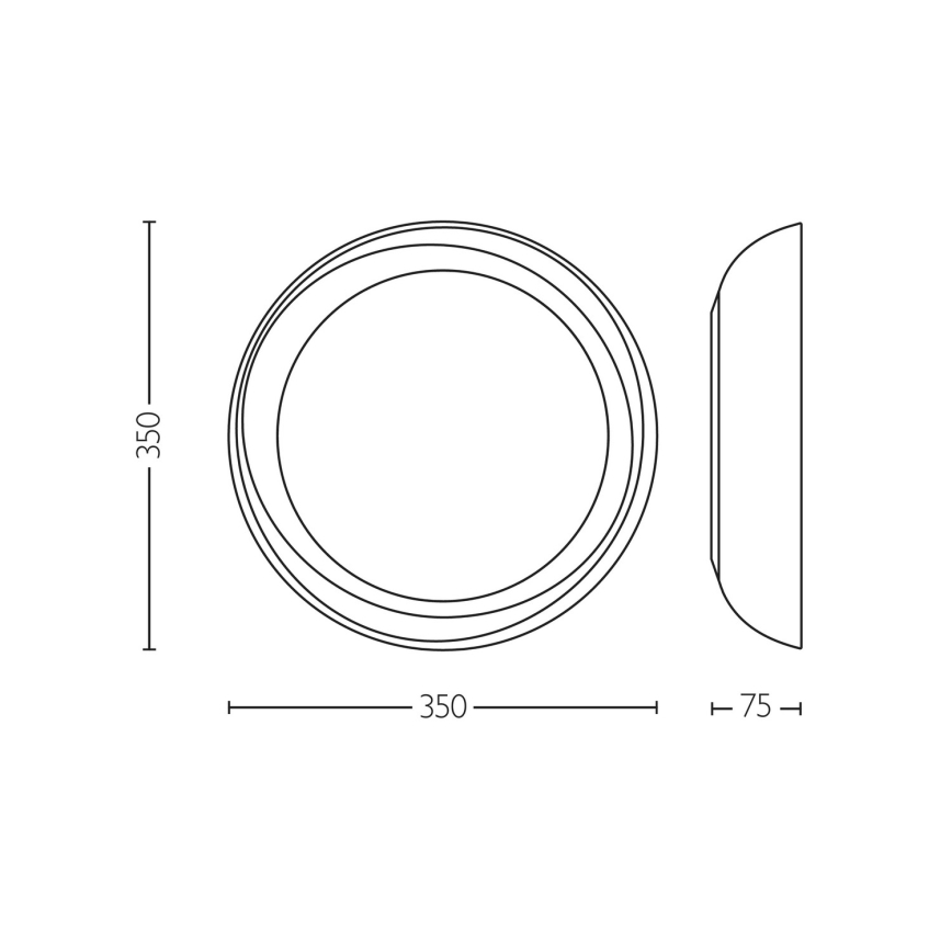 Philips - LED prigušiva stropna svetiljka FLETA SCENE SWITCH LED/10W/230V 2700K bela