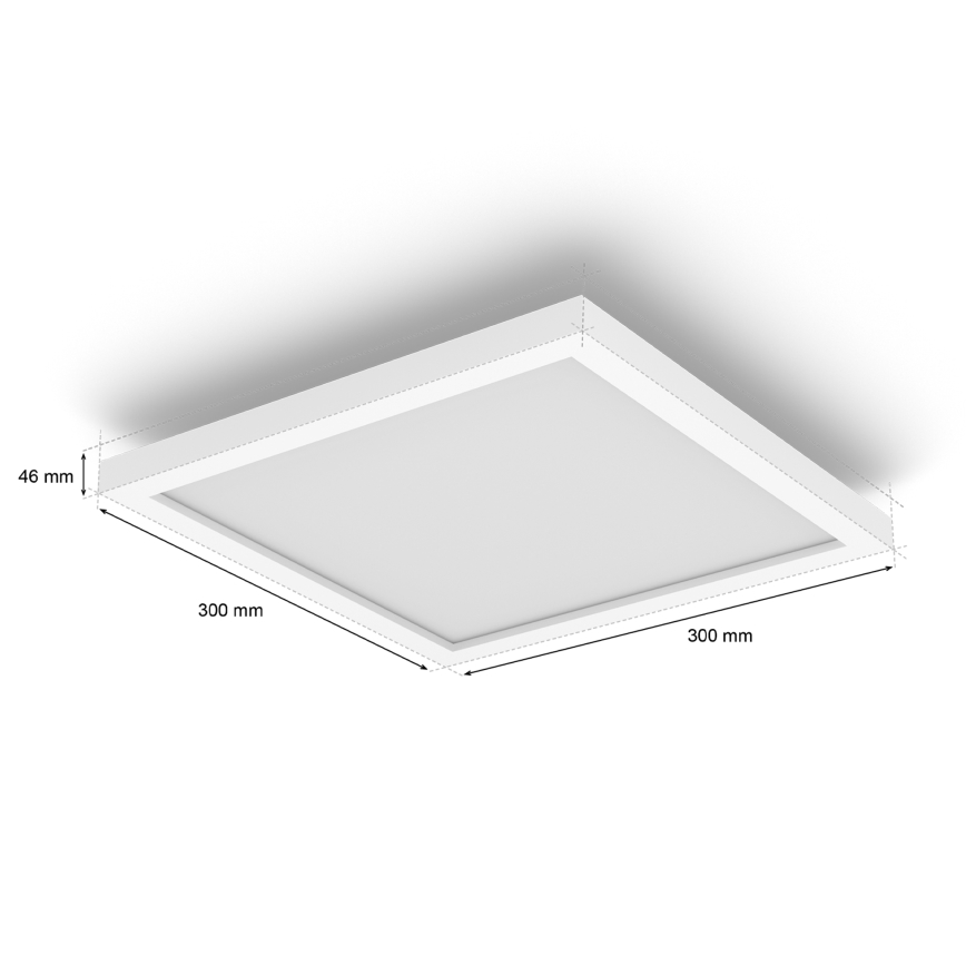 Philips - prigušiva LED stropna svetiljka Hue AURELLE LED/19W/230V 2200-6500K 30x30 cm bela