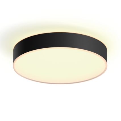 Philips - LED prigušiva stropno svetlo Hue LED/19,2W/230V 2200-6500K prečnik 381 mm crna + daljinski upravljač