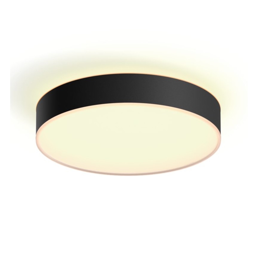 Philips - LED prigušiva stropno svetlo Hue LED/19,2W/230V 2200-6500K prečnik 381 mm crna + daljinski upravljač