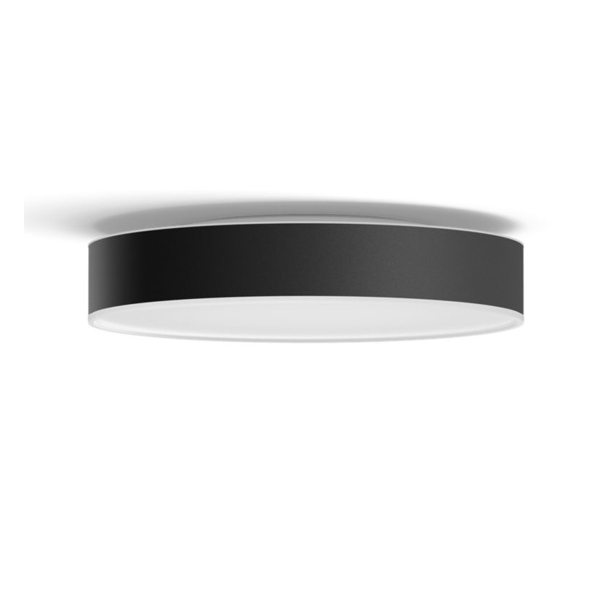 Philips - LED prigušiva stropno svetlo Hue LED/19,2W/230V 2200-6500K prečnik 381 mm crna + daljinski upravljač