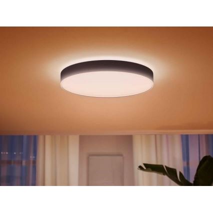 Philips - LED prigušiva plafonska lampa Hue LED/48W/230V 2200-6500K preč. 551 mm crna + daljinski upravljač