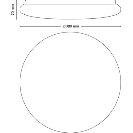 Philips - LED prigušiva stropna svetiljka LED/24W/230V 2700-6500K + daljinski upravljač