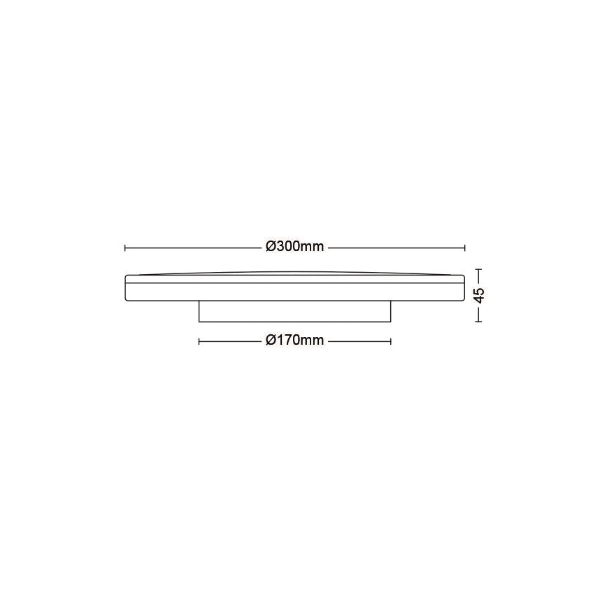 Philips - LED prigušiva plafonska svetiljka SCENE SWITCH LED/18W/230V prečnik 30 cm 4000K bela