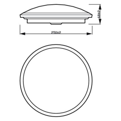 Philips - LED prigušiva stropna svetiljka SCENE SWITCH LED/12W/230V
