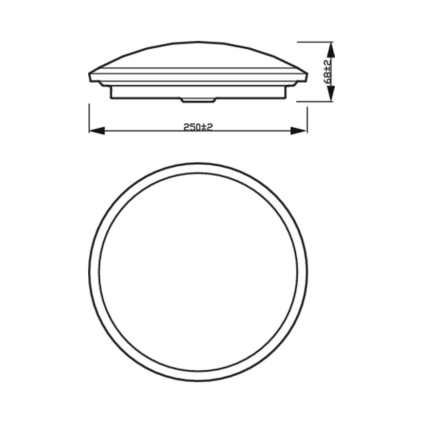 Philips - LED prigušiva stropna svetiljka SCENE SWITCH LED/12W/230V