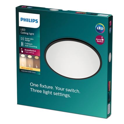 Philips - LED prigušiva stropna svetiljka SUPERSLIM CL550 LED/15W/230V