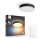 Philips - LED prigušiva stropno svetlo Hue LED/19,2W/230V 2200-6500K prečnik 381 mm crna + daljinski upravljač