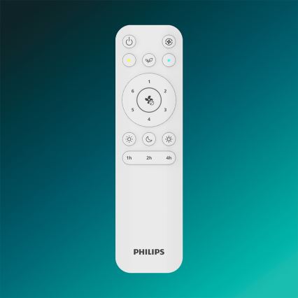 Philips - LED prigušiva stropna lampa sa ventilatorom BLISS LED/35W/230V braon + daljinski upravljač