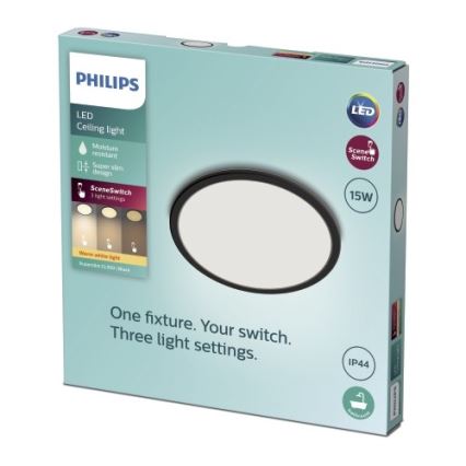 Philips - LED stropno svetlo za kupatilo sa prigušiva SCENE SWITCH LED/15W/230V IP44 2700K