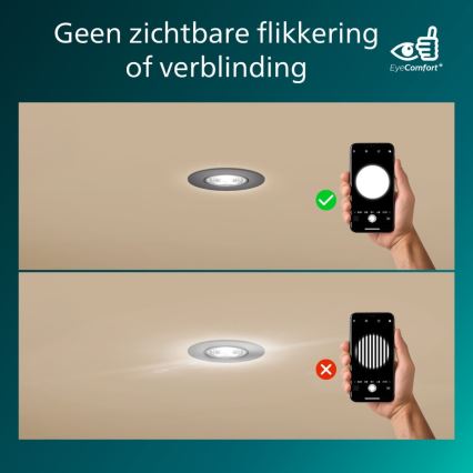 Philips - LED prigušiva ugradna svetiljka CILANTRO LED/5W/230V 4000K crna