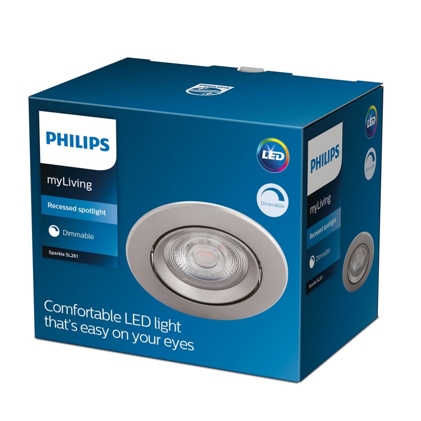 Philips - LED prigušiva stropna ugradna svetiljka LED/5W/230V 2700K