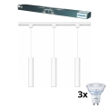 Philips - LED prigušiva visilica na sajli u šinskom sistemu EASYLINK 3xGU10/7W/230V 1m bela
