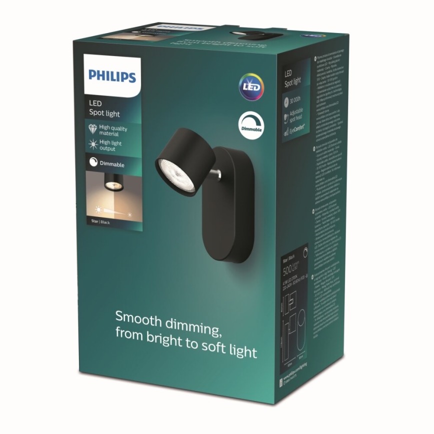 Philips - LED prigušiva zidna spot lampa LED/4,5W/230V
