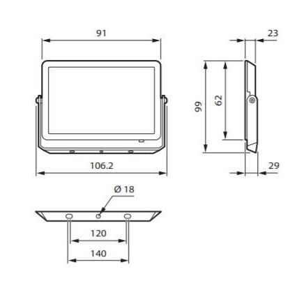 Philips - LED reflektor DECOFLOOD LED/10W/230V IP65