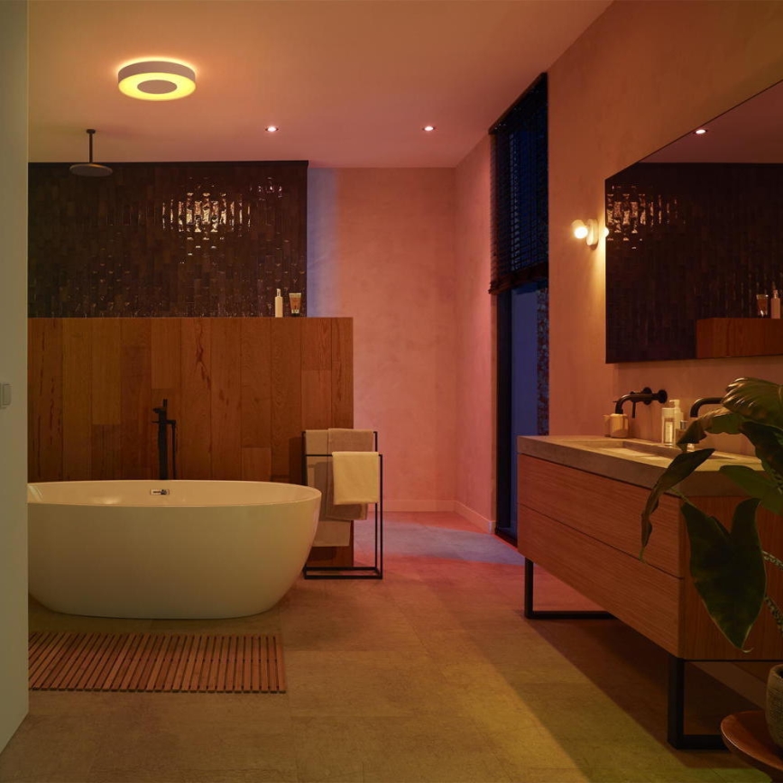 Philips - LED RGB prigušiva kupatilska lampa Hue XAMENTO 1xGU10/5,7W/230V IP44 2000-6500K