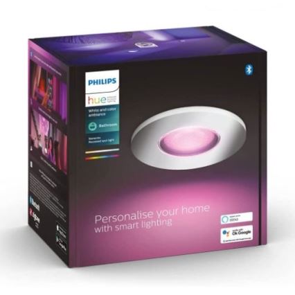 Philips - LED RGB prigušiva kupatilska lampa Hue XAMENTO 1xGU10/5,7W/230V IP44 2000-6500K