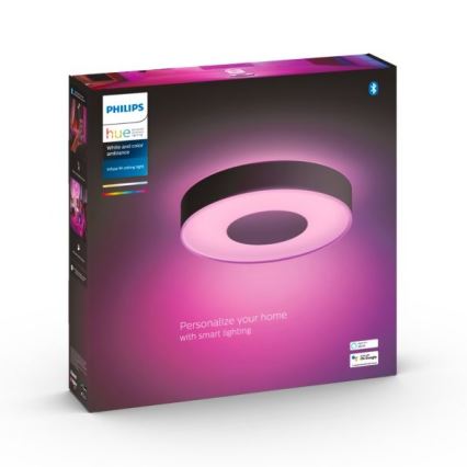 Philips - LED RGB plafonsko svetlo Hue INFUSE, prigušiva, LED/33,5W/230V 2000-6500K prečnik 381 mm crna