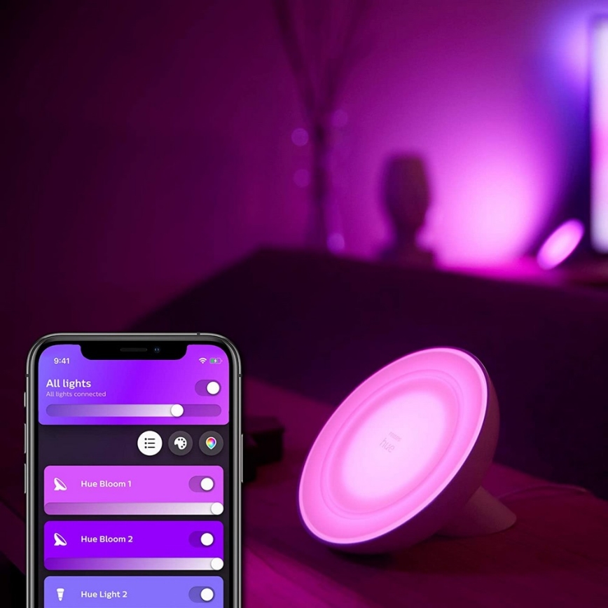 Philips - LED RGB prigušiva stona lampa Hue BLOOM LED/7,1W/230V
