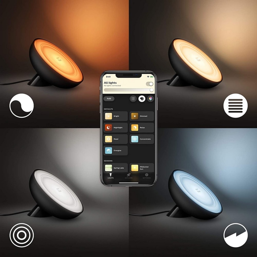 Philips - LED RGB prigušiva stona lampa Hue BLOOM LED/7,1W/230V