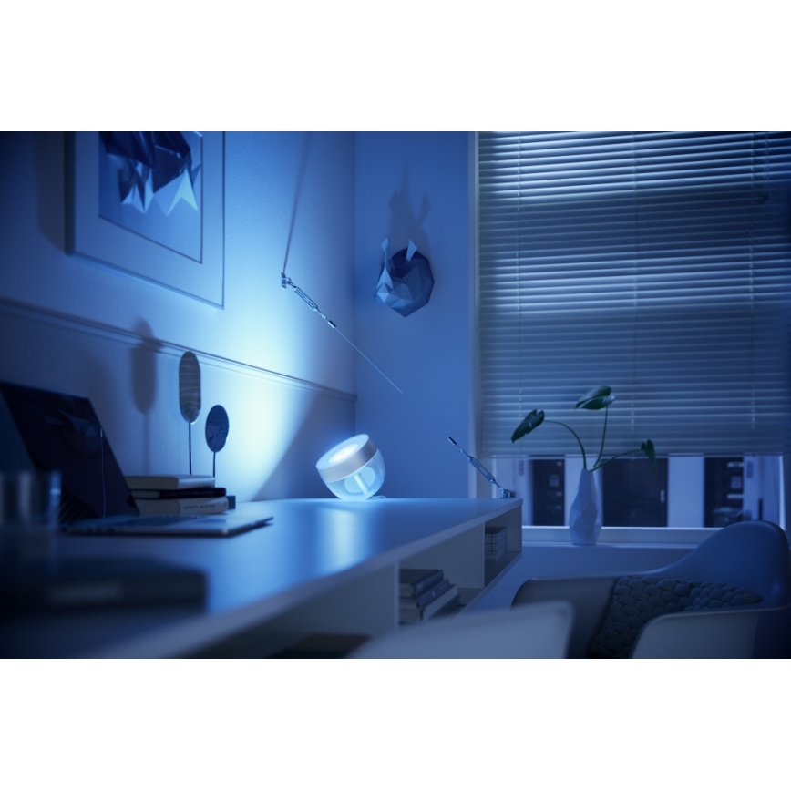 Philips - LED RGB prigušiva stona lampa Hue IRIS LED/8,2W/230V 2000-6500K srebrna