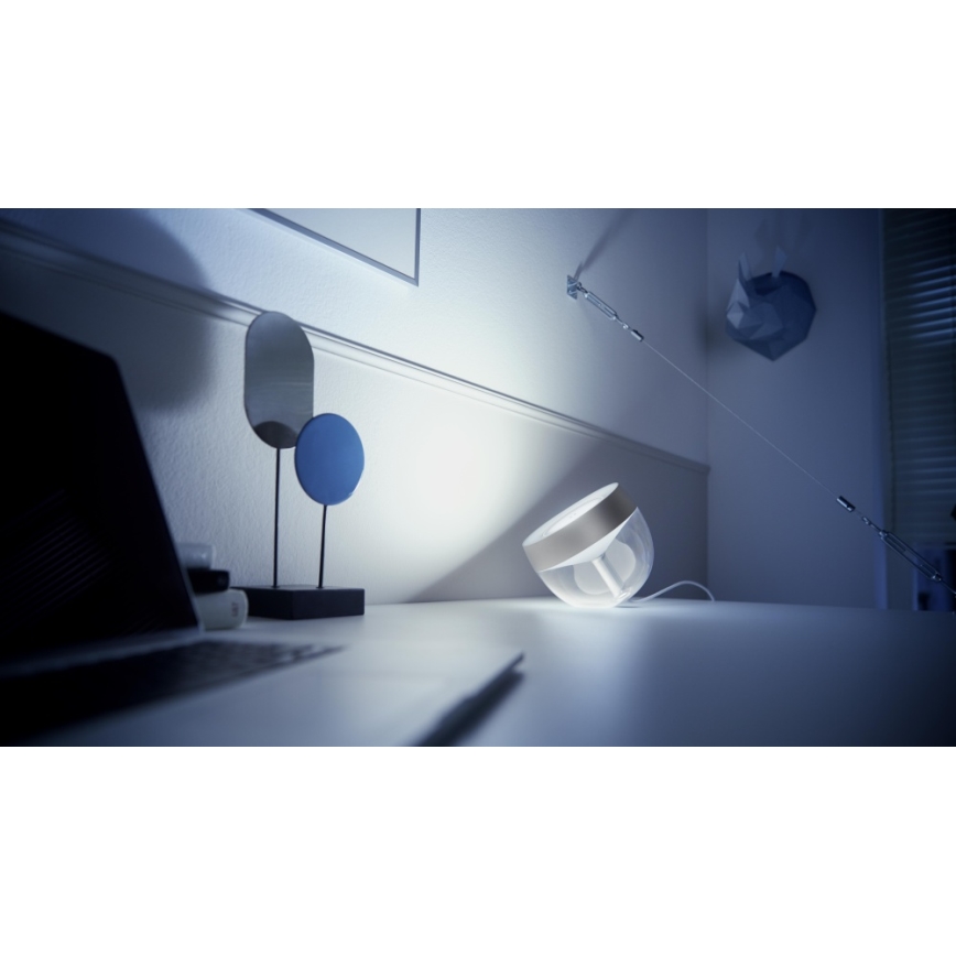 Philips - LED RGB prigušiva stona lampa Hue IRIS LED/8,2W/230V 2000-6500K srebrna
