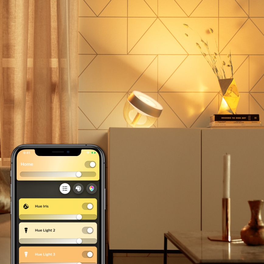 Philips - LED RGB prigušiva stona lampa Hue IRIS LED/8,2W/230V 2000-6500K zlatna
