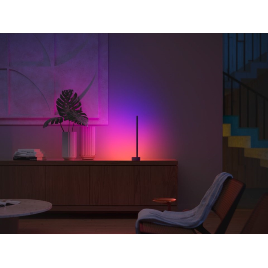 Philips - LED RGB prigušiva stona lampa Hue SIGNE LED/12W/230V 2000-6500K crna