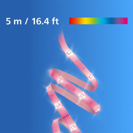 Philips - LED RGB prigušiva traka SMART STRIP 5m LED/7W/230V 2200-6500K Wi-Fi