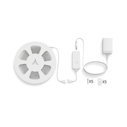Philips - LED RGB prigušiva traka SMART STRIP 5m LED/7W/230V 2200-6500K Wi-Fi