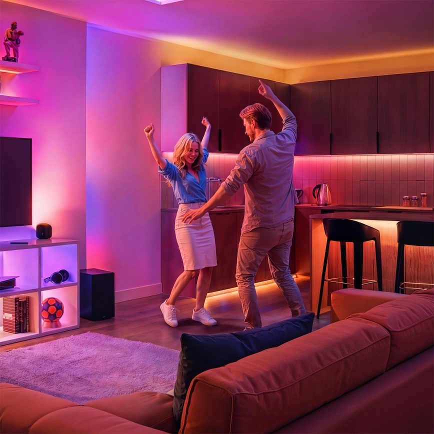 Philips - LED RGB+TW prigušiva stona lampa PAMETNA LED/9W/230V 2200-6500K Wi-Fi