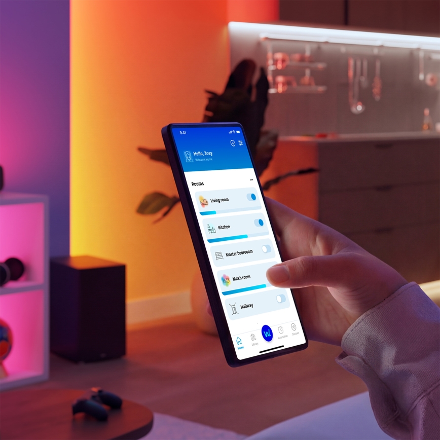 Philips - LED RGB+TW prigušiva stona lampa PAMETNA LED/9W/230V 2200-6500K Wi-Fi
