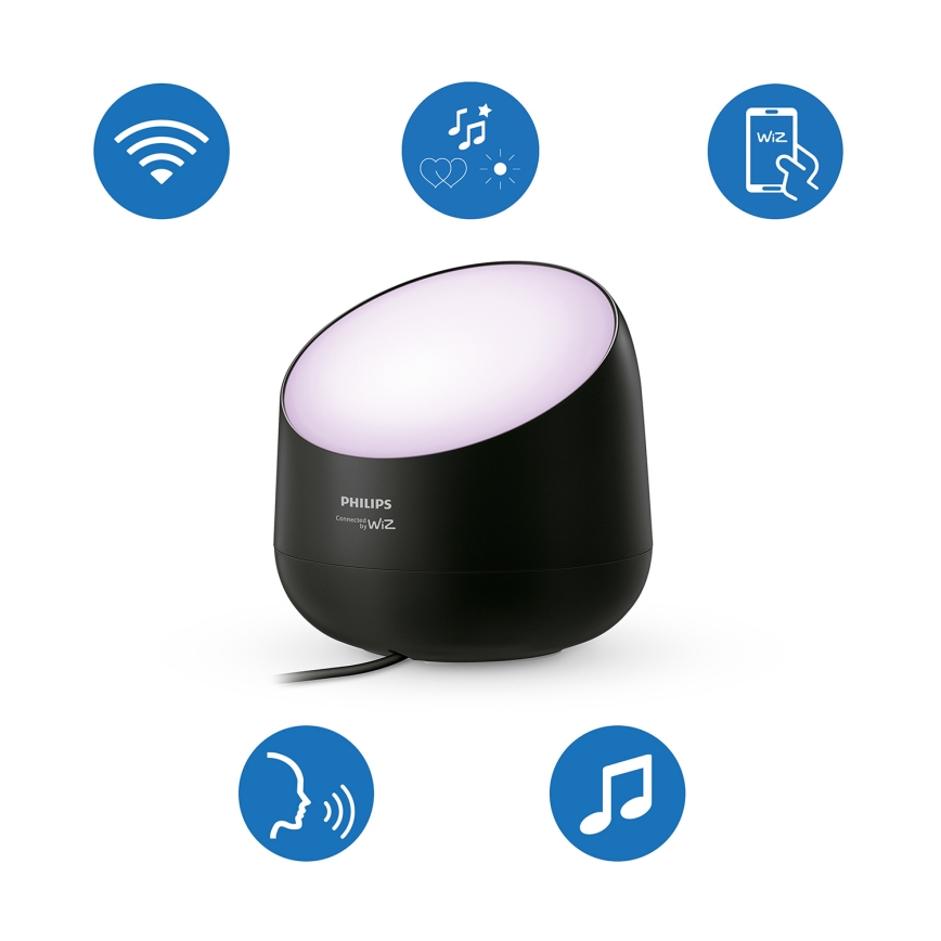 Philips - LED RGB+TW prigušiva stona lampa PAMETNA LED/9W/230V 2200-6500K Wi-Fi