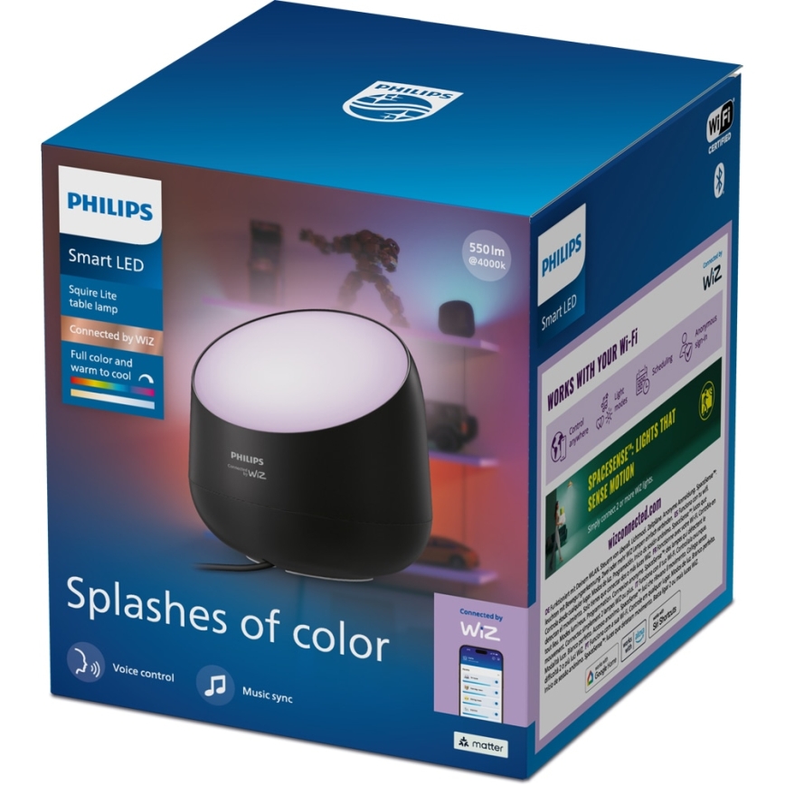 Philips - LED RGB+TW prigušiva stona lampa PAMETNA LED/9W/230V 2200-6500K Wi-Fi