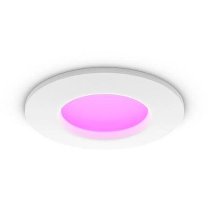 Philips - LED RGBW prigušiva kupatilska ugradna svetiljka Hue SLIM LED/8,3W/230V 2000-6500K IP44 bela